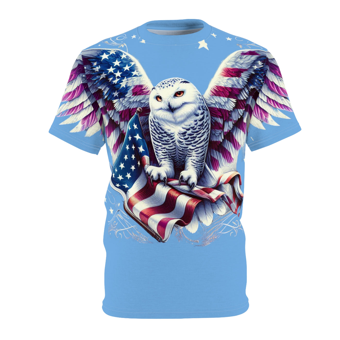 American Flag W/ Owl T-shirt