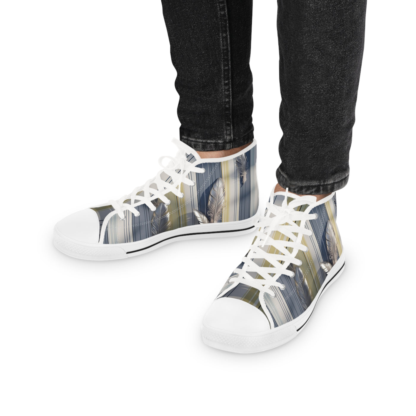 Men's High-Top Sneakers, Vivid Creations Designer Shoes