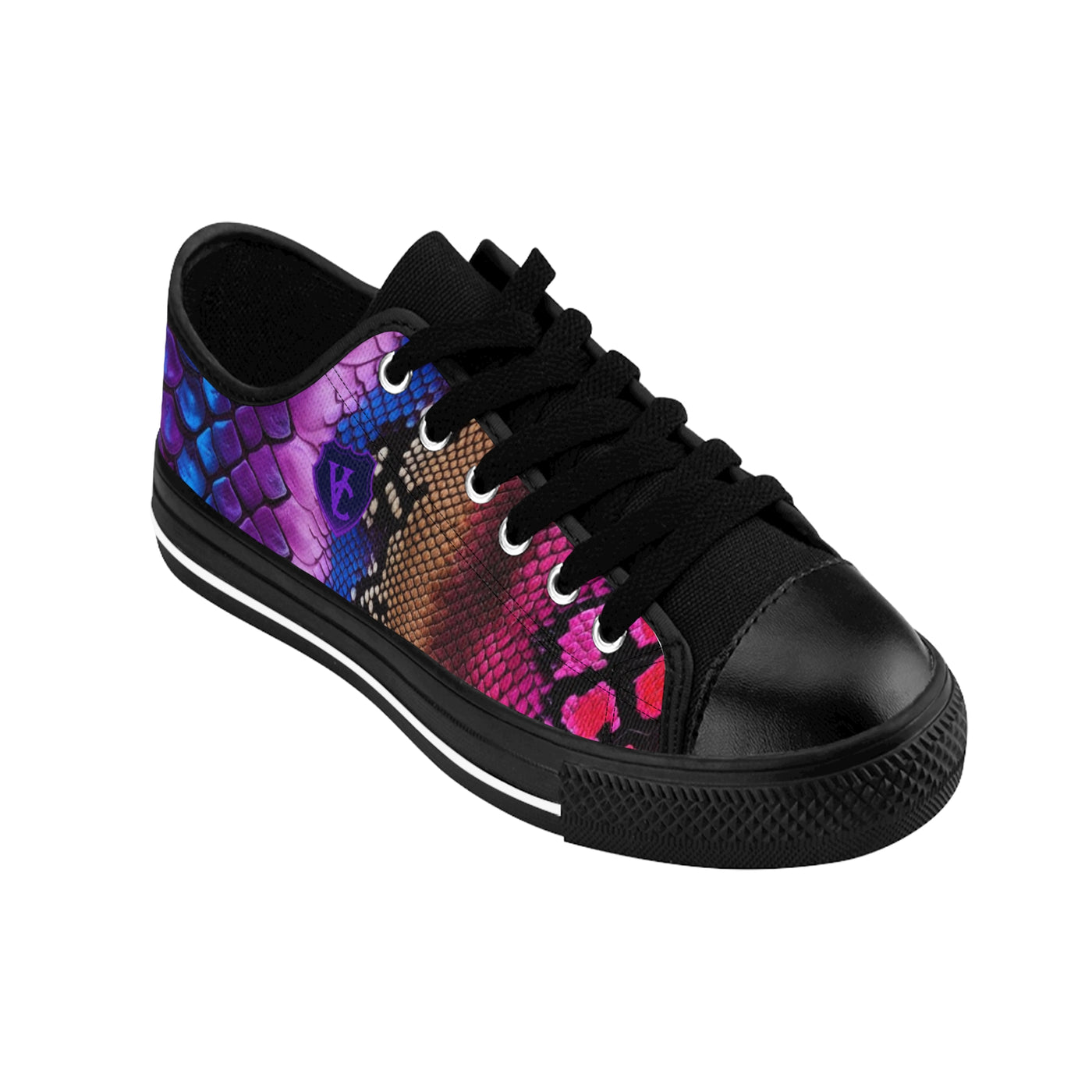 Vibrant Snakeskin Women’s Sneakers - Stylish Footwear for Bold Fashionistas