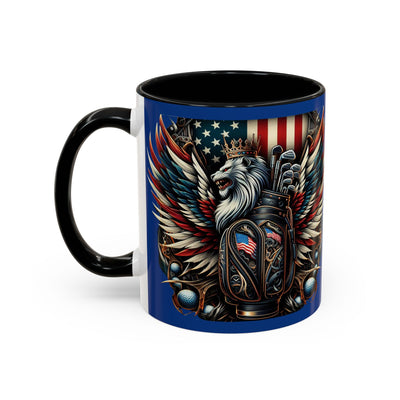 American Flag Coffee Mug (11oz), Great Golf Gift Coffee Cup