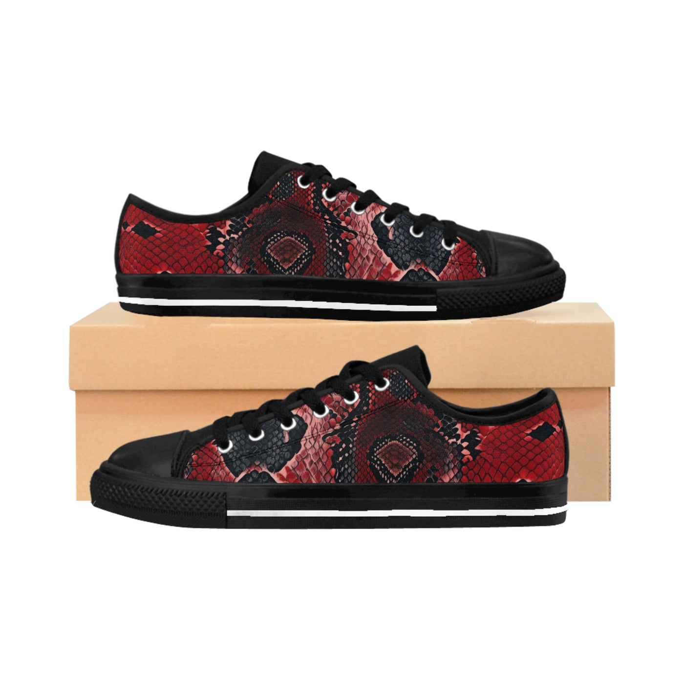 Stylish Python Print Women's Sneakers - Trendy & Comfortable Footwear