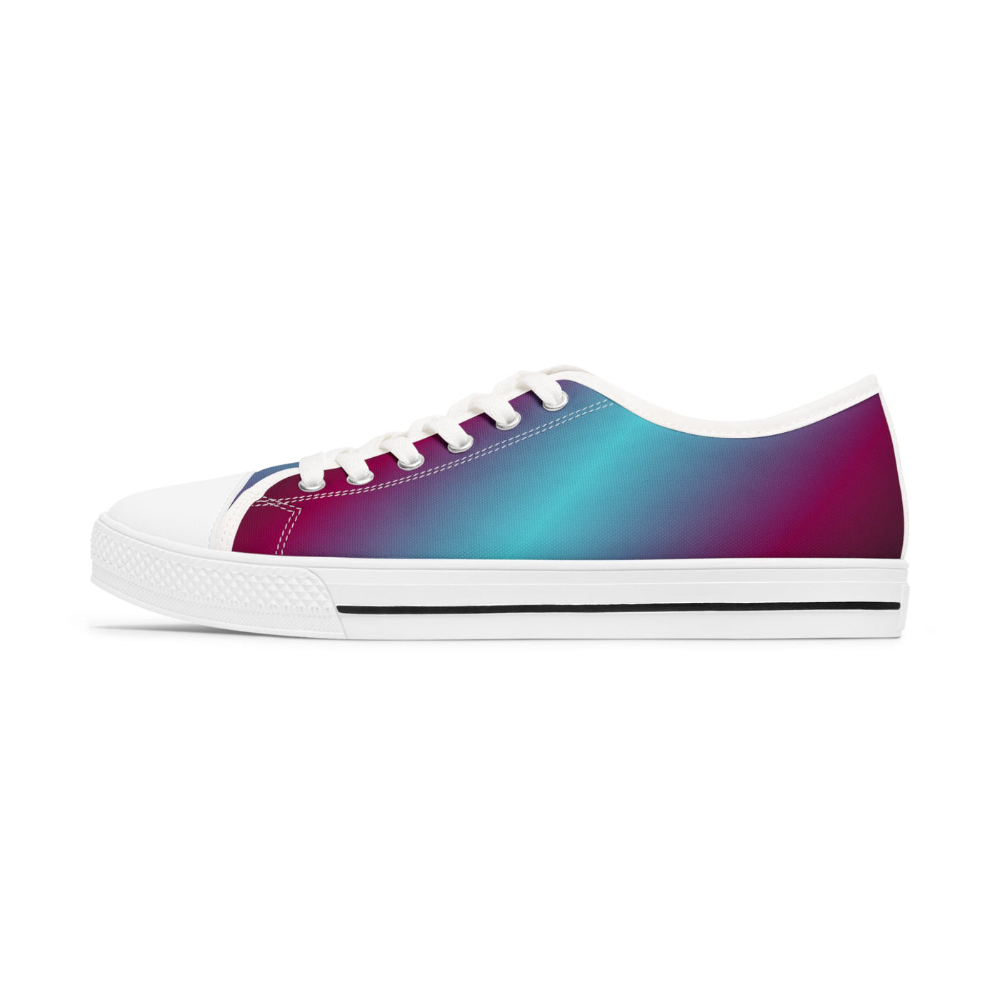 Stylish Gradient Women&#039;s Low Top Sneakers - Colorful Casual Footwear