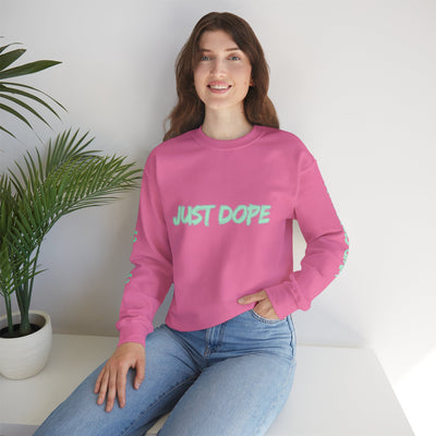 Just Dope Crewneck Sweatshirt, Vivid Creations Pull-Over Sweatshirt