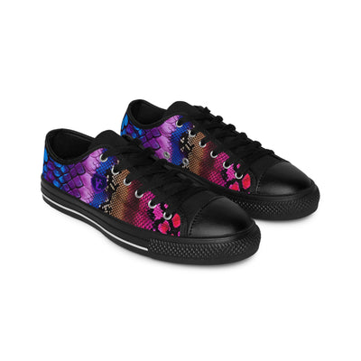 Vibrant Snakeskin Women’s Sneakers - Stylish Footwear for Bold Fashionistas