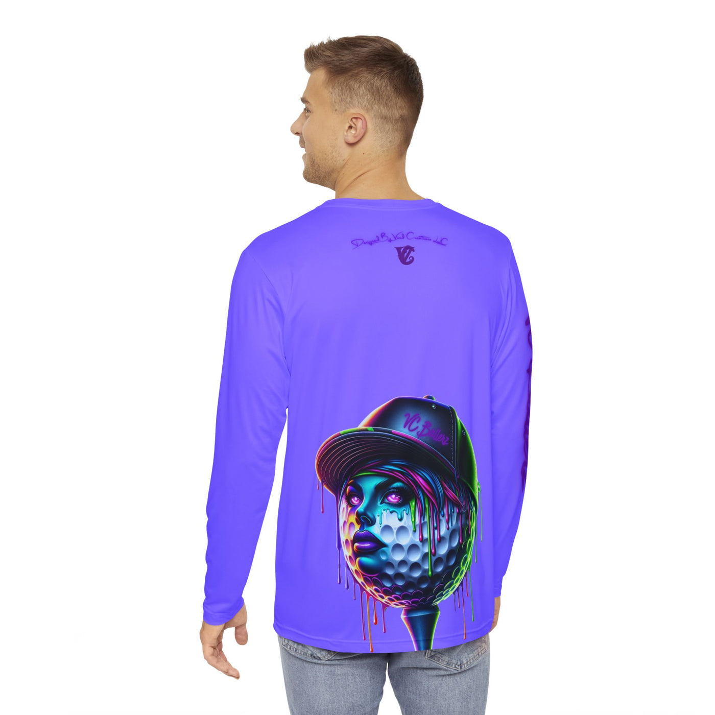 Long Sleeve Golf T-shirt, VC Ballerz Collection 015 Long Sleeve