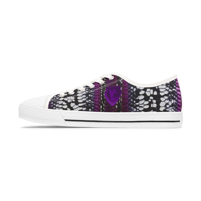 Stylish Women's Low Top Sneakers with Bold Pattern