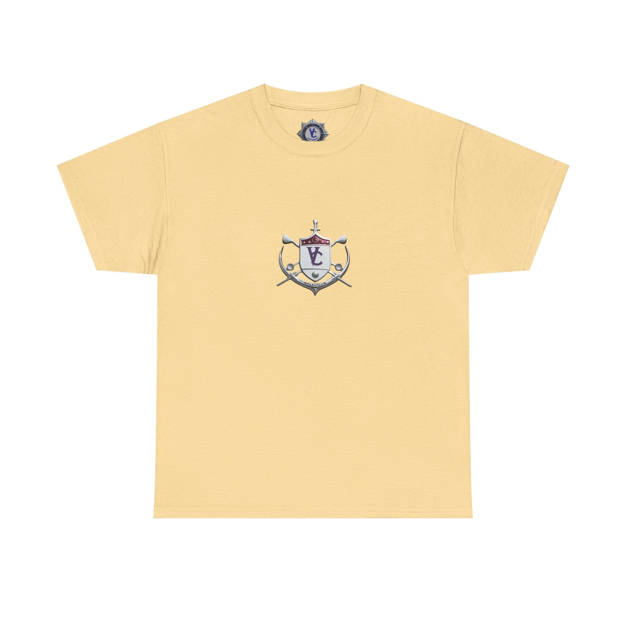 Nautical Crest Unisex Heavy Cotton Tee - Classic White Casual Wear