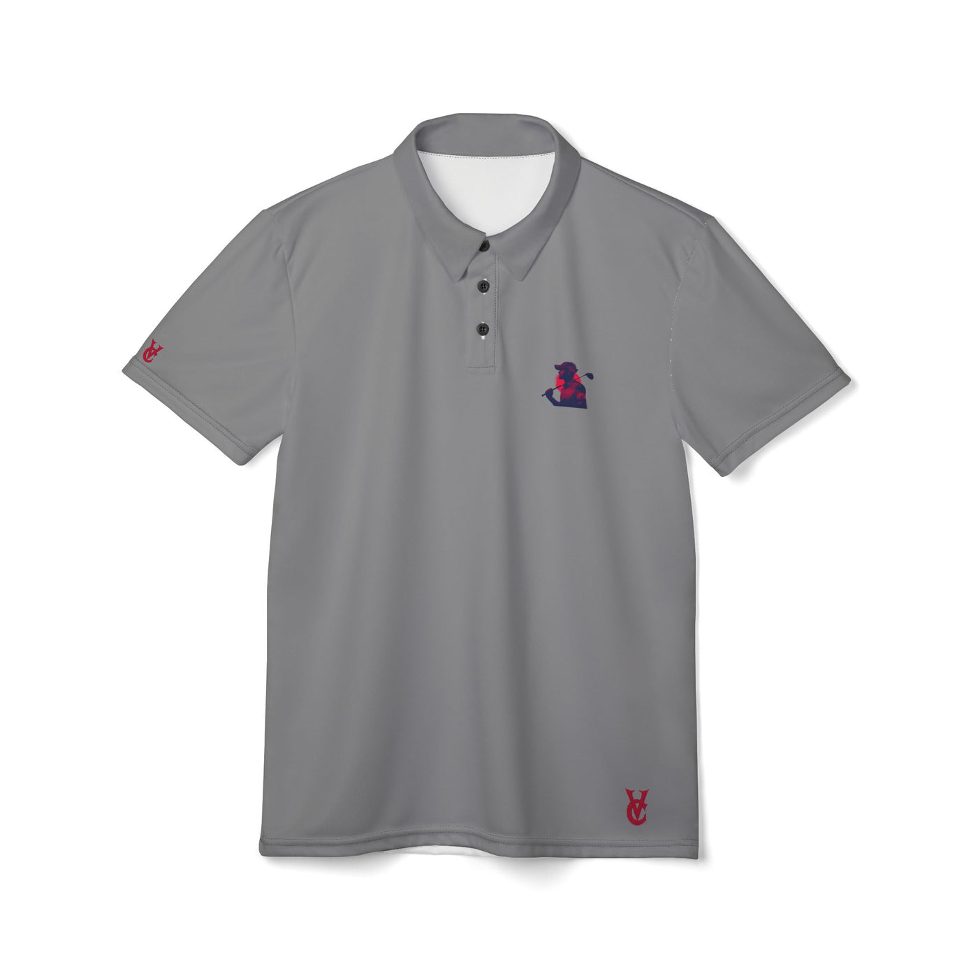 Golfer 4 Life - I Love Golf - Polo Shirt, Vivid Creations Designer Golf Shirt