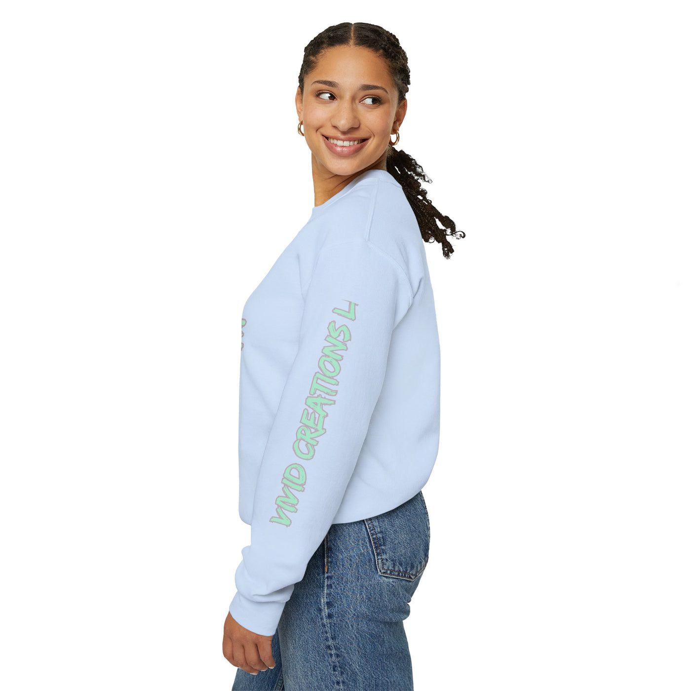 Just Dope Crewneck Sweatshirt, Vivid Creations Pull-Over Sweatshirt