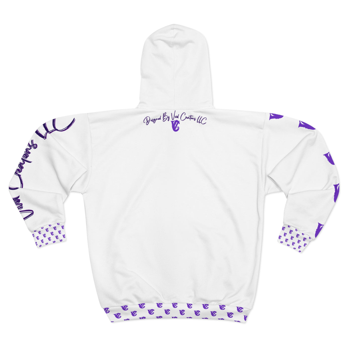 Just Dope Full-Zip Hoodie, Vivid Creations Zip-Up Hooded Sweatshirt