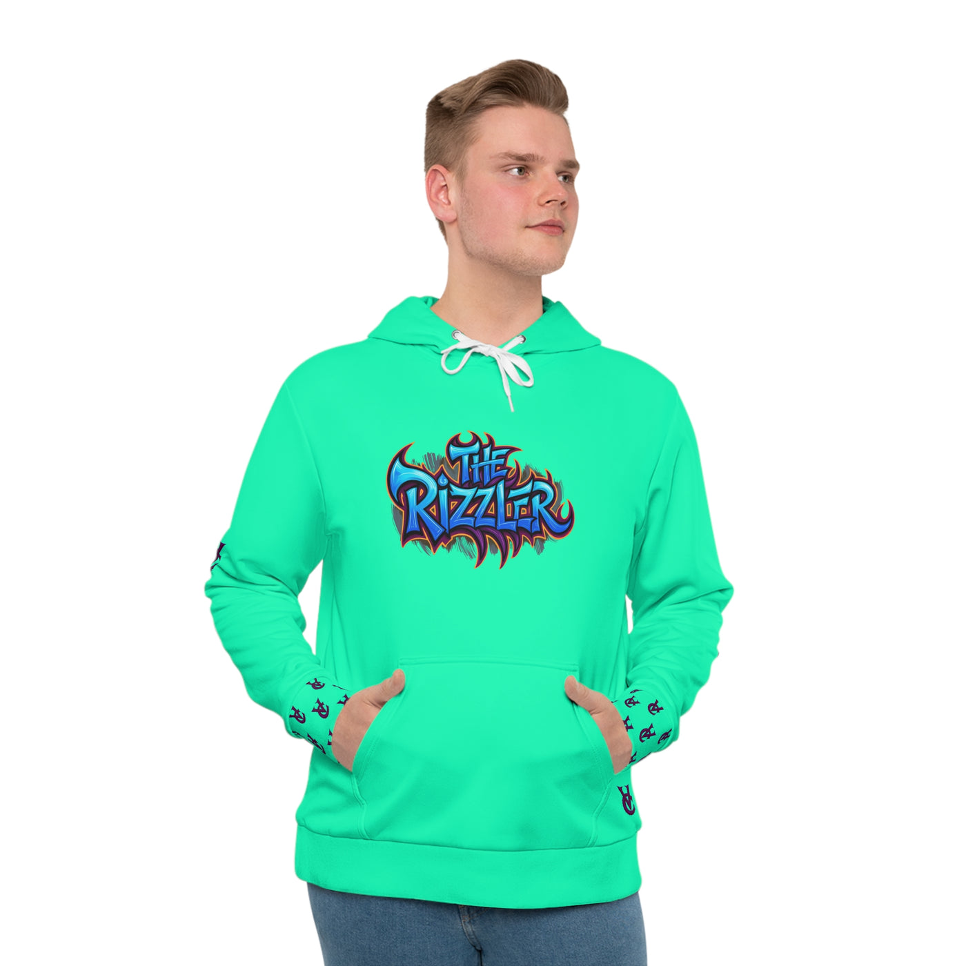 The Rizzler Hoodie, Vivid Creations Graphic Hooded Sweatshirt