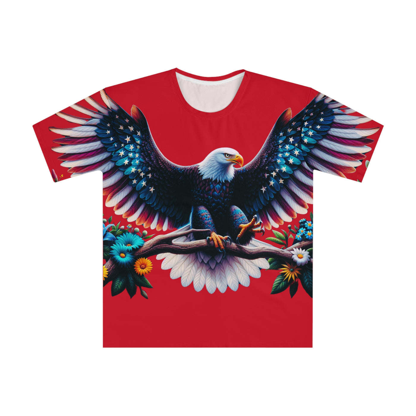 Eagle American Flag Design T-shirt