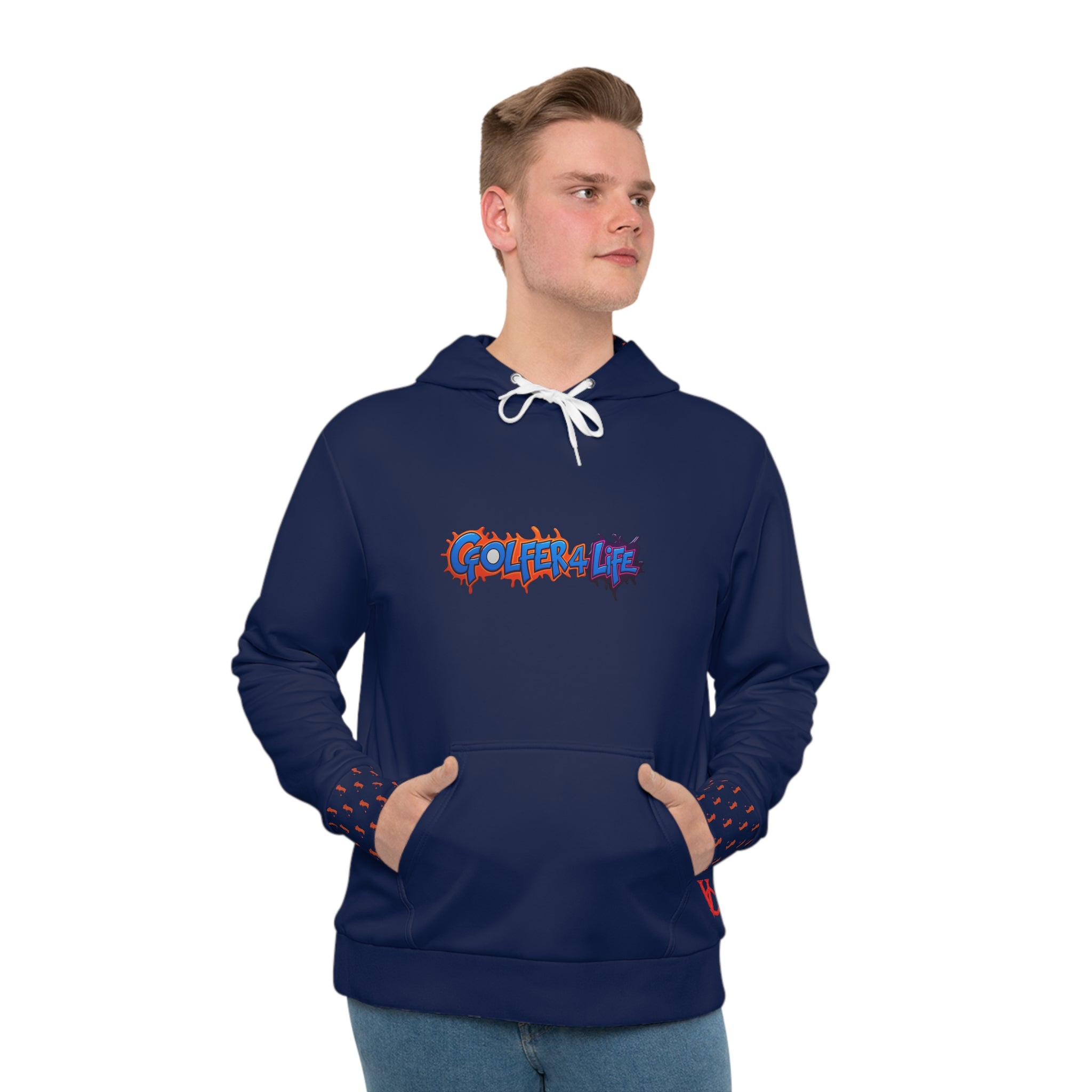 Golfer 4 Life Hooded Sweatshirt, Vivid Creations Designer Golf Hoodie