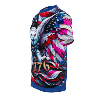 American Flag W/ Owl T-shirt