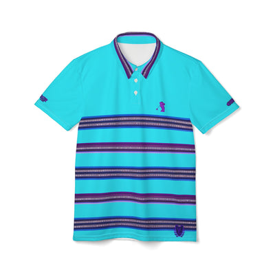 Vibrant Striped Golfer 4 Life Polo Shirt - Perfect for Summer Outings and Casual Gatherings