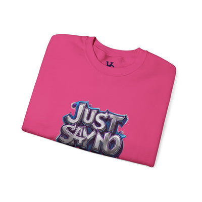 Lightweight Graphic Sweatshirt, Vivid Creations Just Say No Sweatshirt