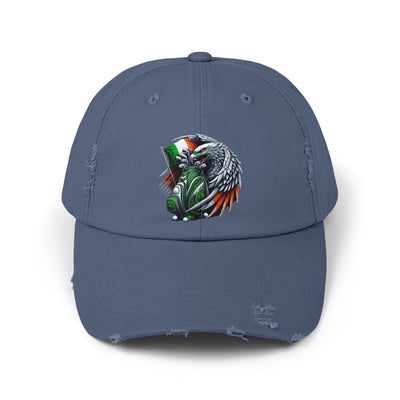 Distressed Golf Cap, Irish Flag Eagle Golf Bag Design Hat