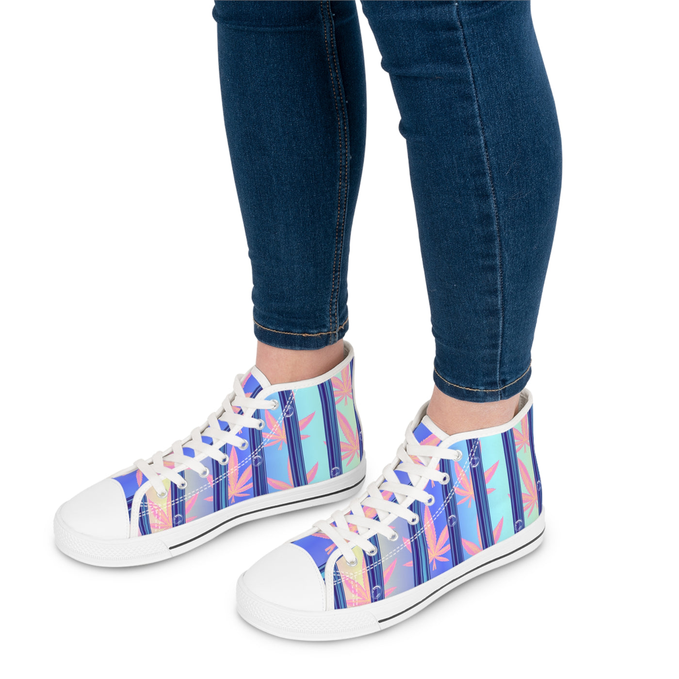 Women's High-Top Sneakers, Vivid Creations Designer Shoes