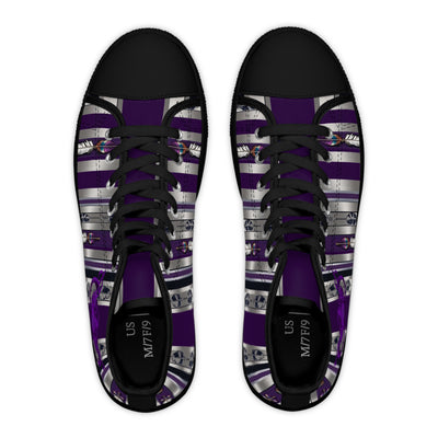 Stylish Women's High Top Sneakers with Unique Striped Design