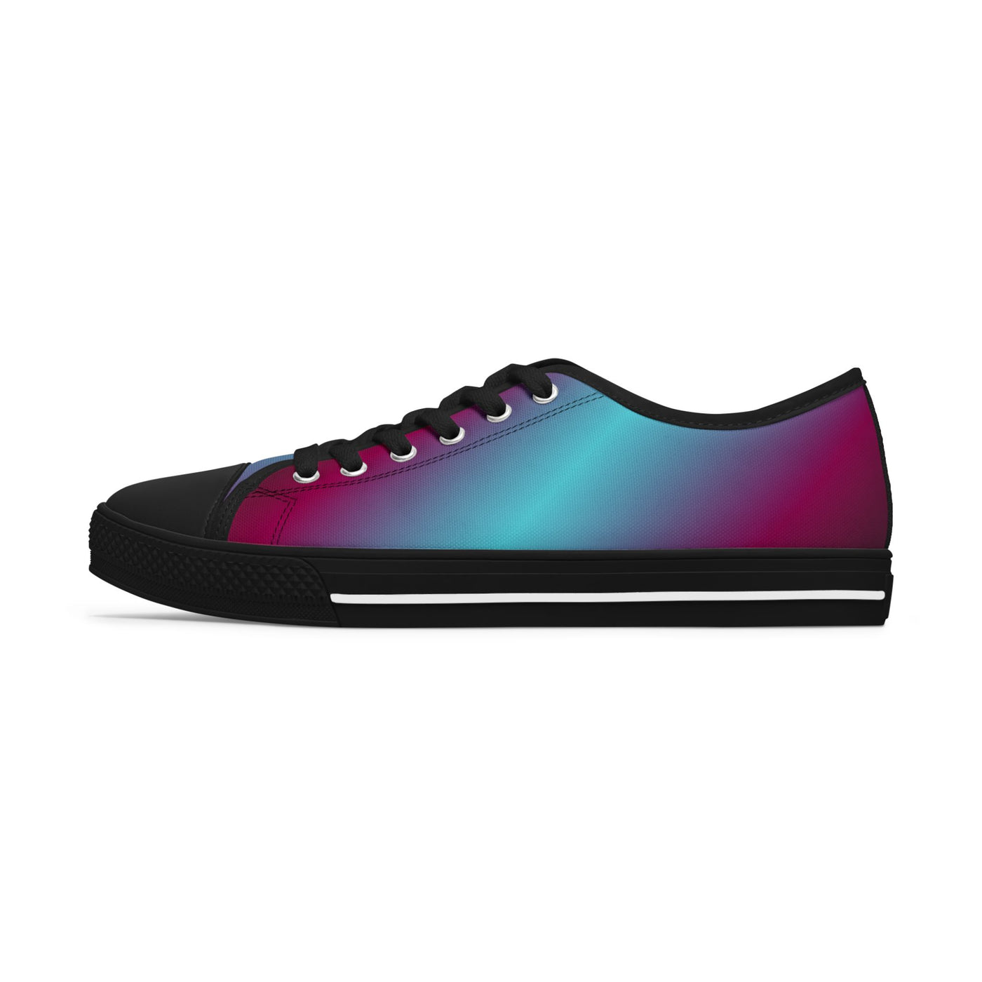 Stylish Gradient Women&#039;s Low Top Sneakers - Colorful Casual Footwear