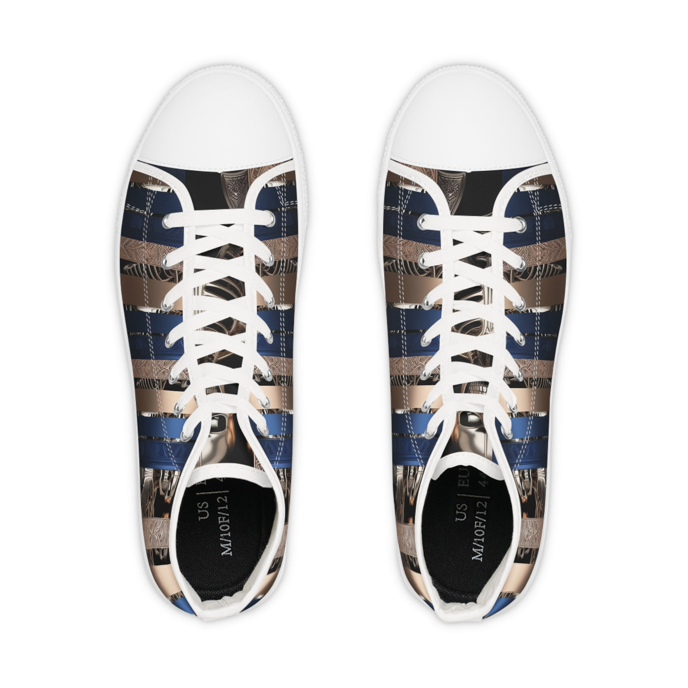 Men's High-Top Sneakers, Vivid Creations Designer Shoes