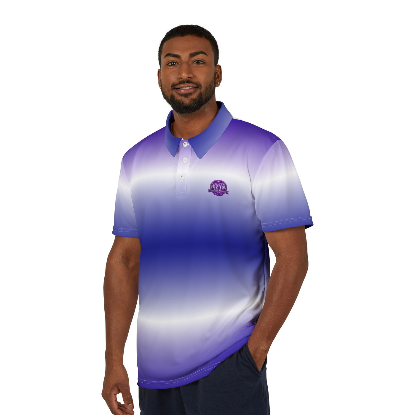 Vibrant Gradient Unisex Polo Shirt - Stylish and Comfortable for Everyday Wear