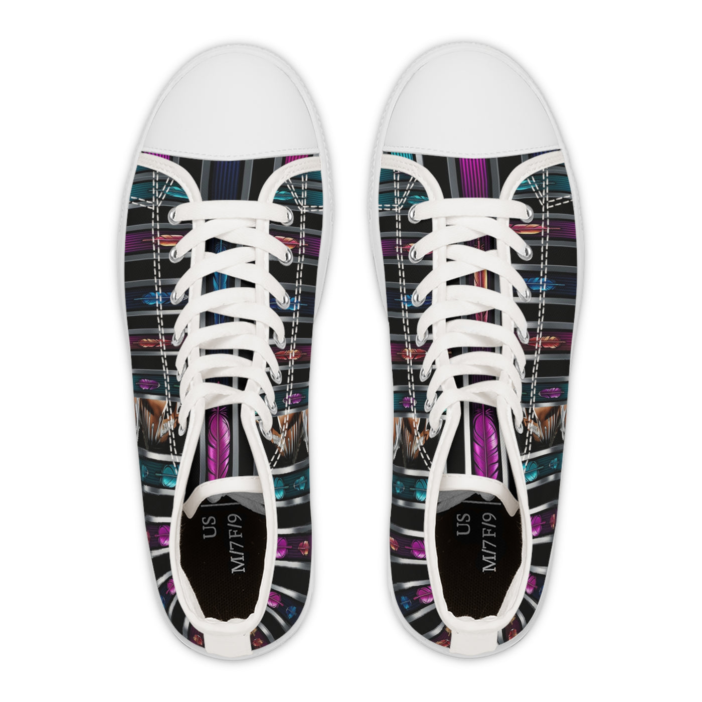 Women's High-Top Sneakers, Vivid Creations Designer Shoes