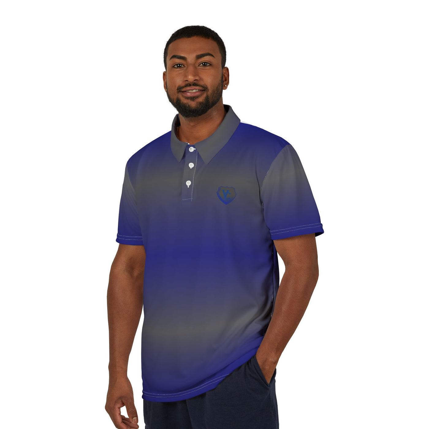 Stylish Gradient Golf Polo Shirt – Perfect for Great Golf Gift