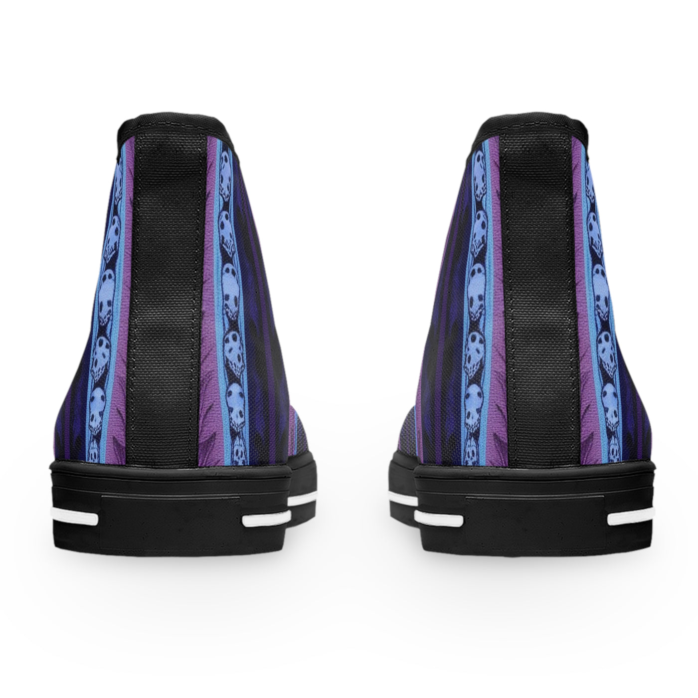 Men's High-Top Sneakers, Vivid Creations Designer Shoes Graphic Skull Design