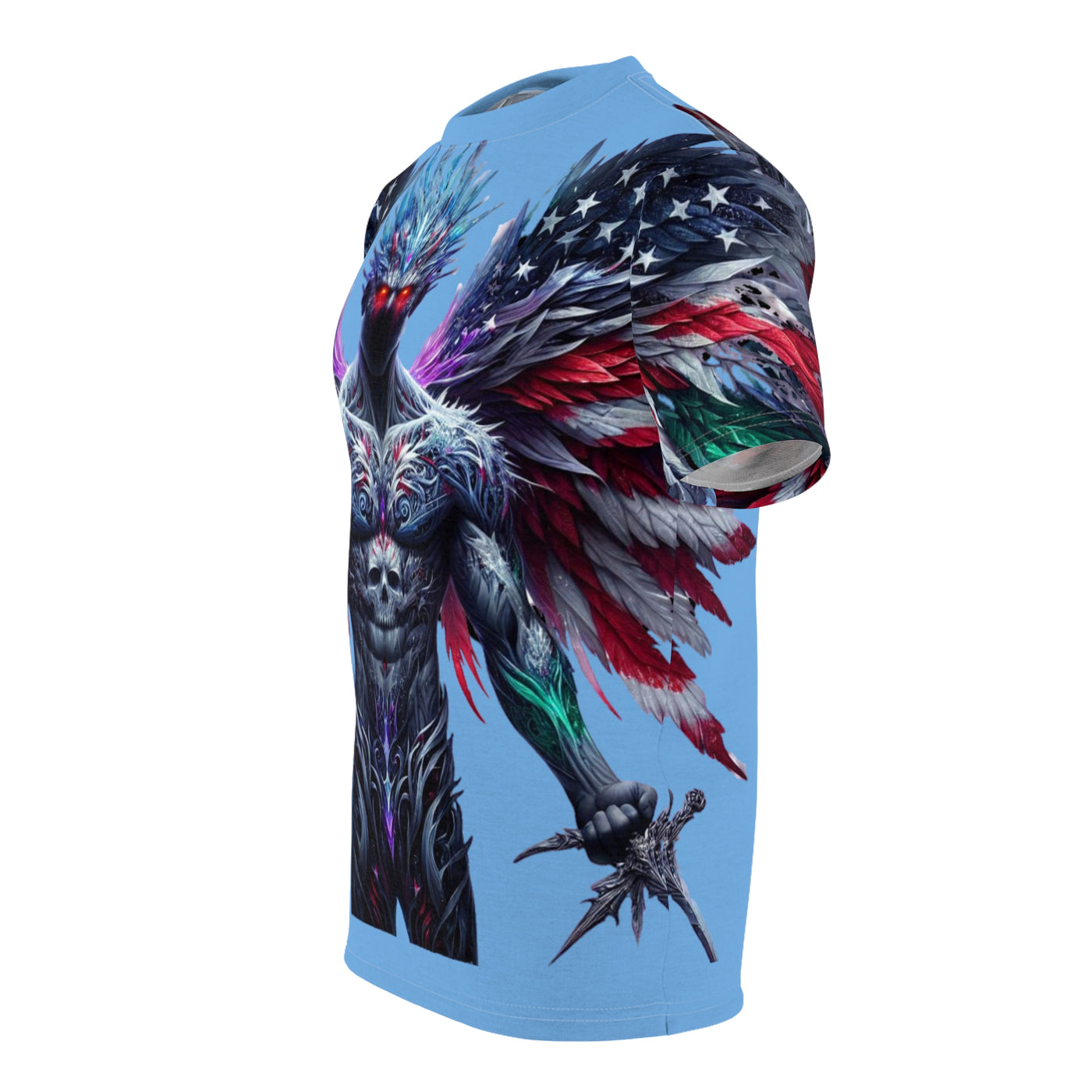 American Flag W/ Winged Male Silhouette T-shirt