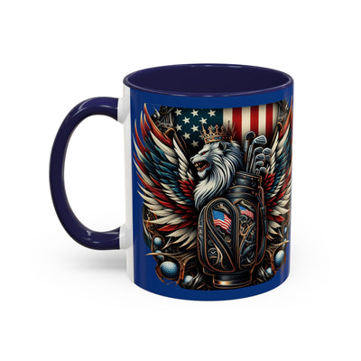 American Flag Coffee Mug (11oz), Great Golf Gift Coffee Cup