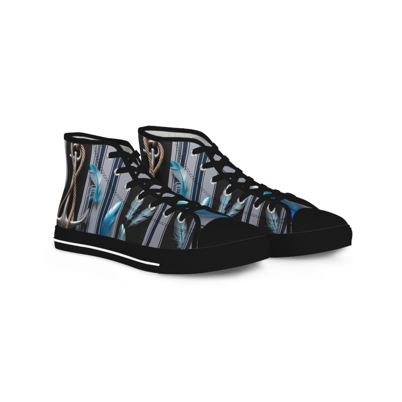 Men's High-Top Sneakers, Vivid Creations Designer Shoes