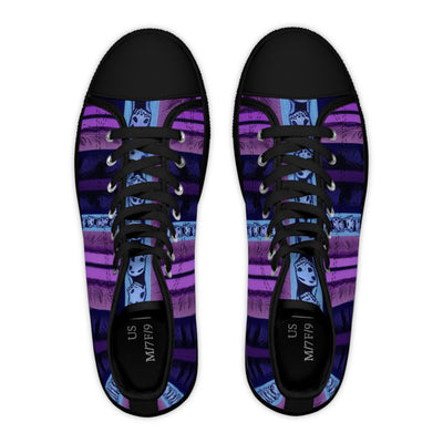 Men's High-Top Sneakers, Vivid Creations Designer Shoes Graphic Skull Design