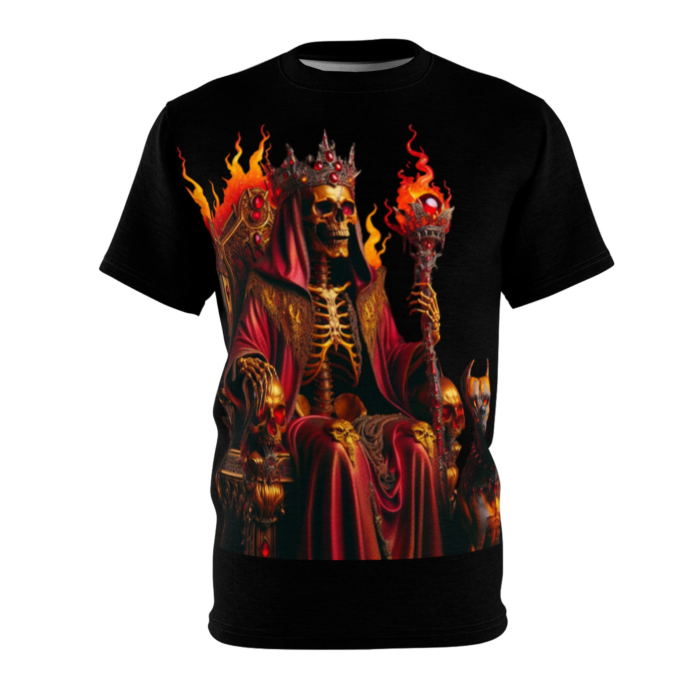 Skeleton Fire King W/ Pitt-Bulls T-shirt