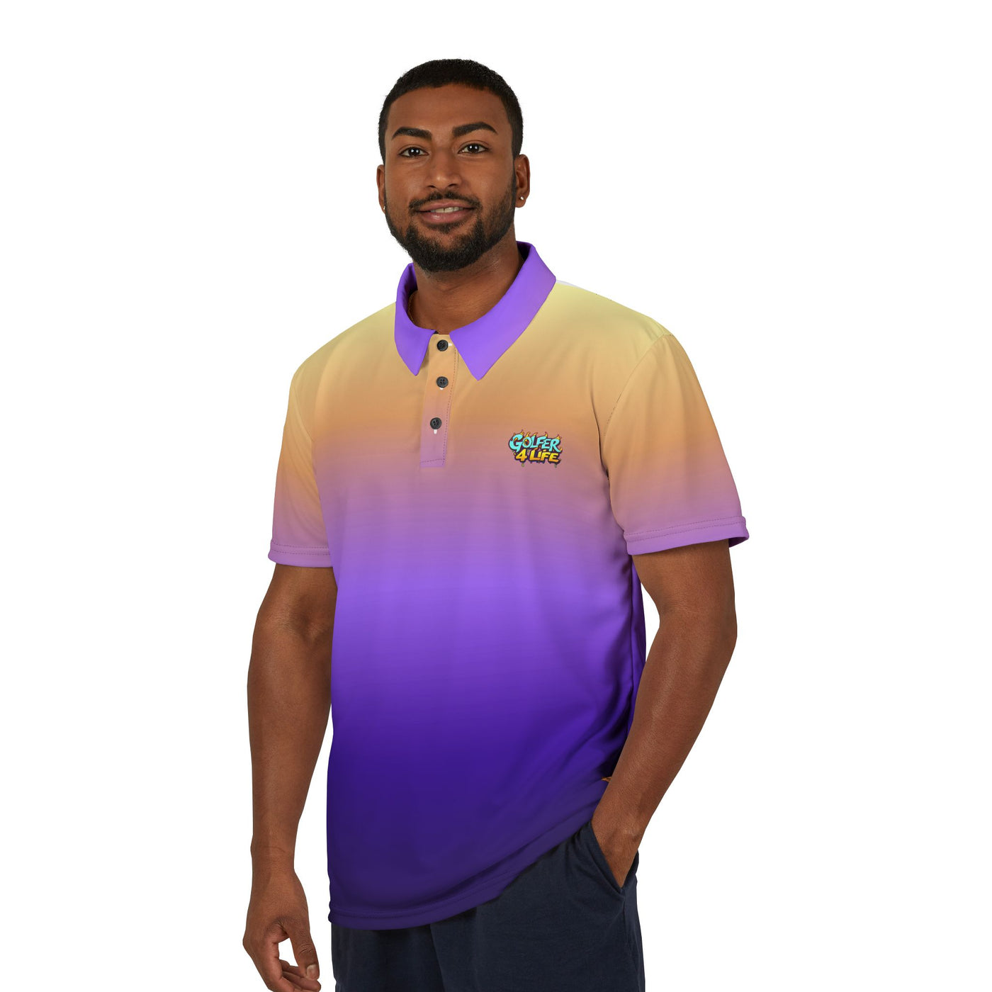 Gradient Golf Polo Shirt - Stylish Golfer 4 Life Attire