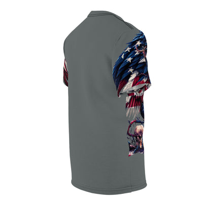 American Flag W/ Winged Male & Female Silhouette T-shirt