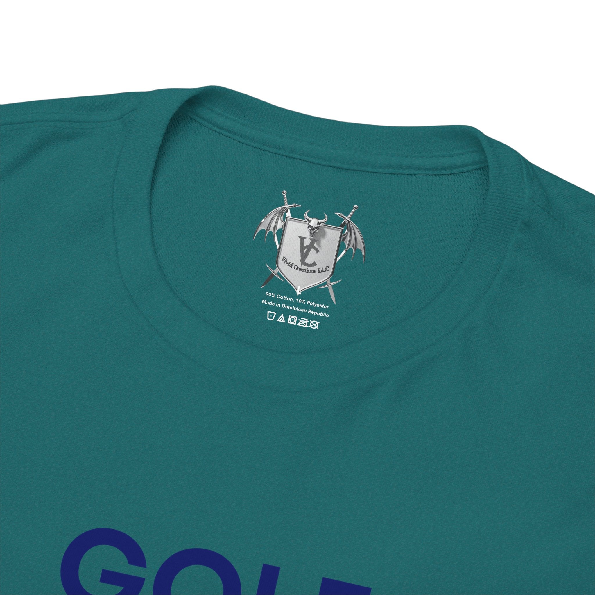 Golf Enthusiast Unisex Heavy Cotton Tee - Vibrant Golfer Design
