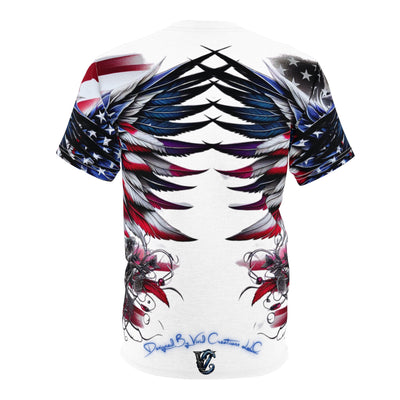 Skateboarding-American Flag T-shirt