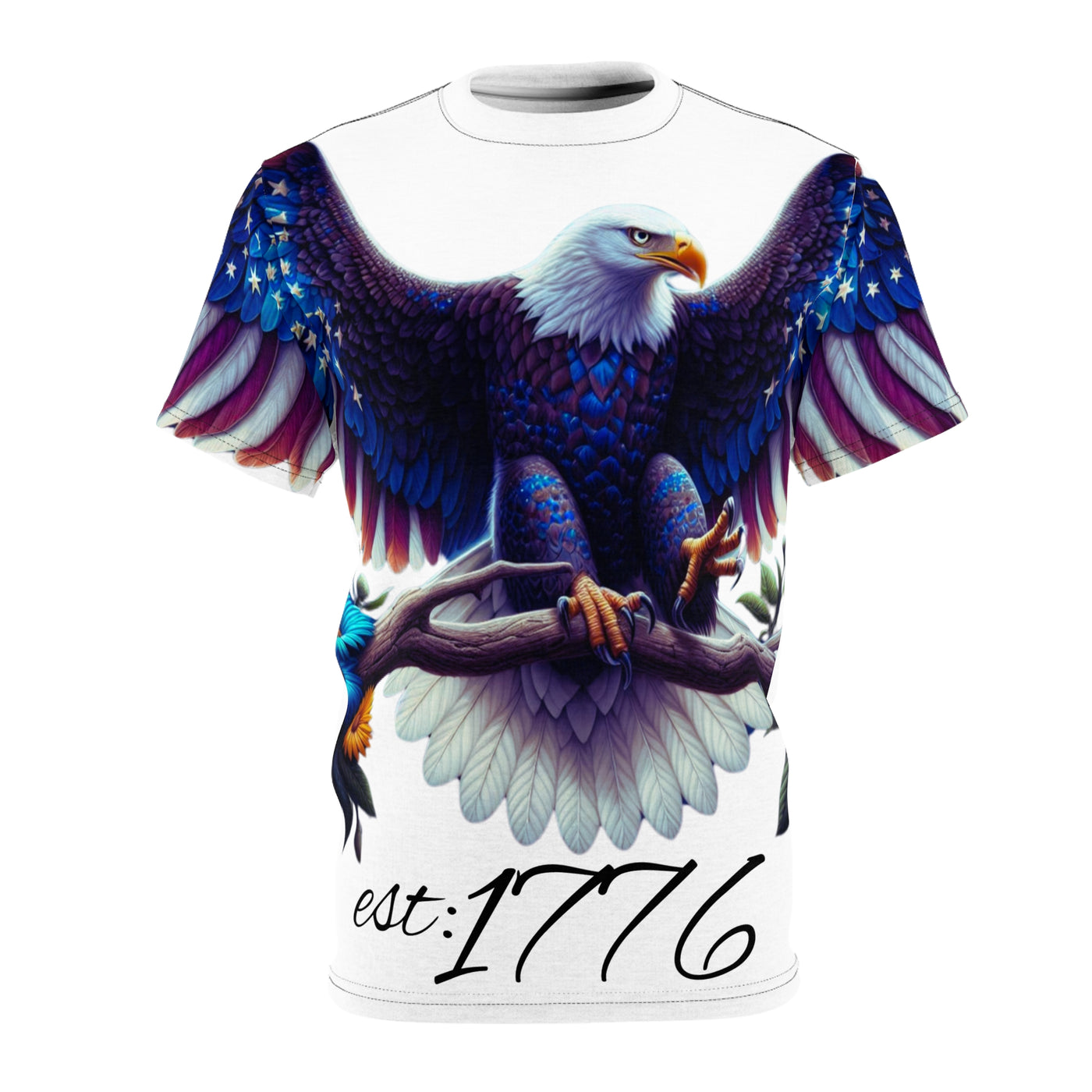 American Flag W/ Eagle 1776 T-shirt