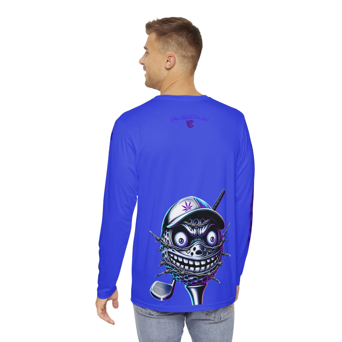 Long Sleeve Golf T-shirt, 420 Ballerz Collection 006 Long Sleeve