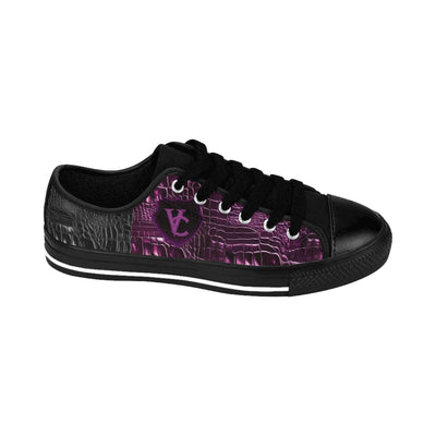 Stylish Women's Sneakers with Purple Circuit Design