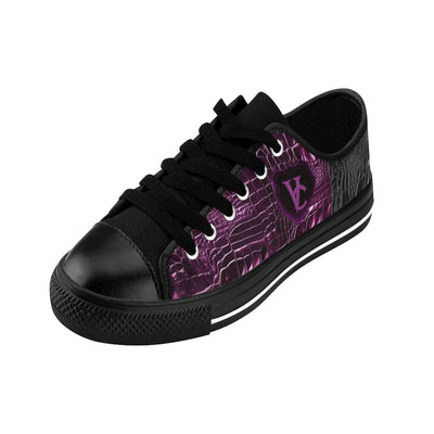 Stylish Women's Sneakers with Purple Circuit Design