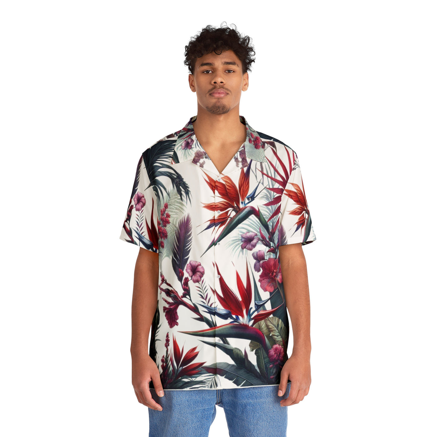 Hawaiian Shirt - Exotic Floral Pattern