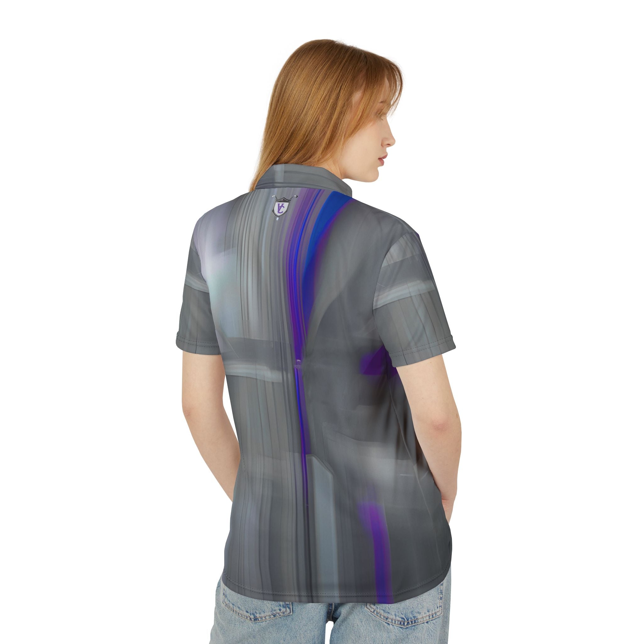Modern Geometric Unisex Polo Shirt - Casual Stylish Summer Wear
