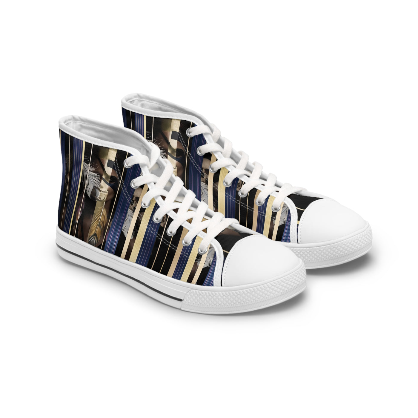 Women's High-Top Sneakers, Vivid Creations Designer Shoes