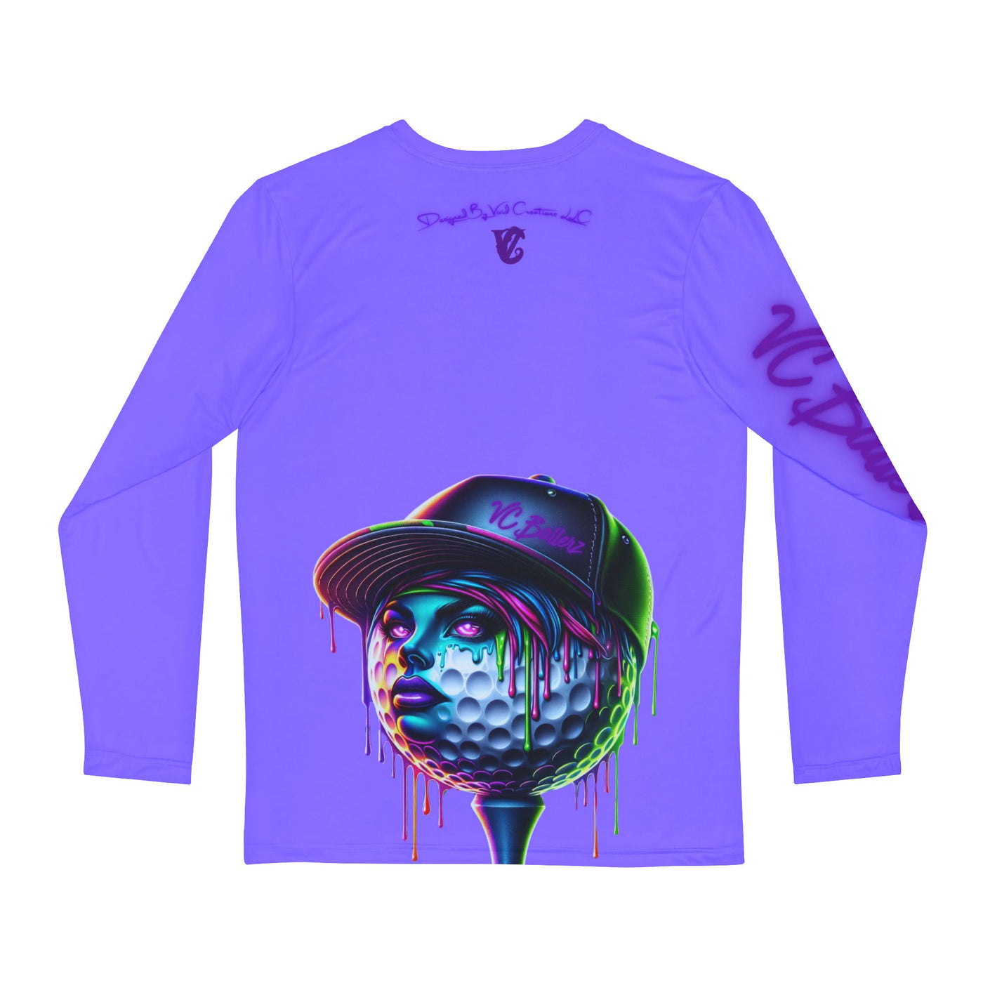 Long Sleeve Golf T-shirt, VC Ballerz Collection 015 Long Sleeve