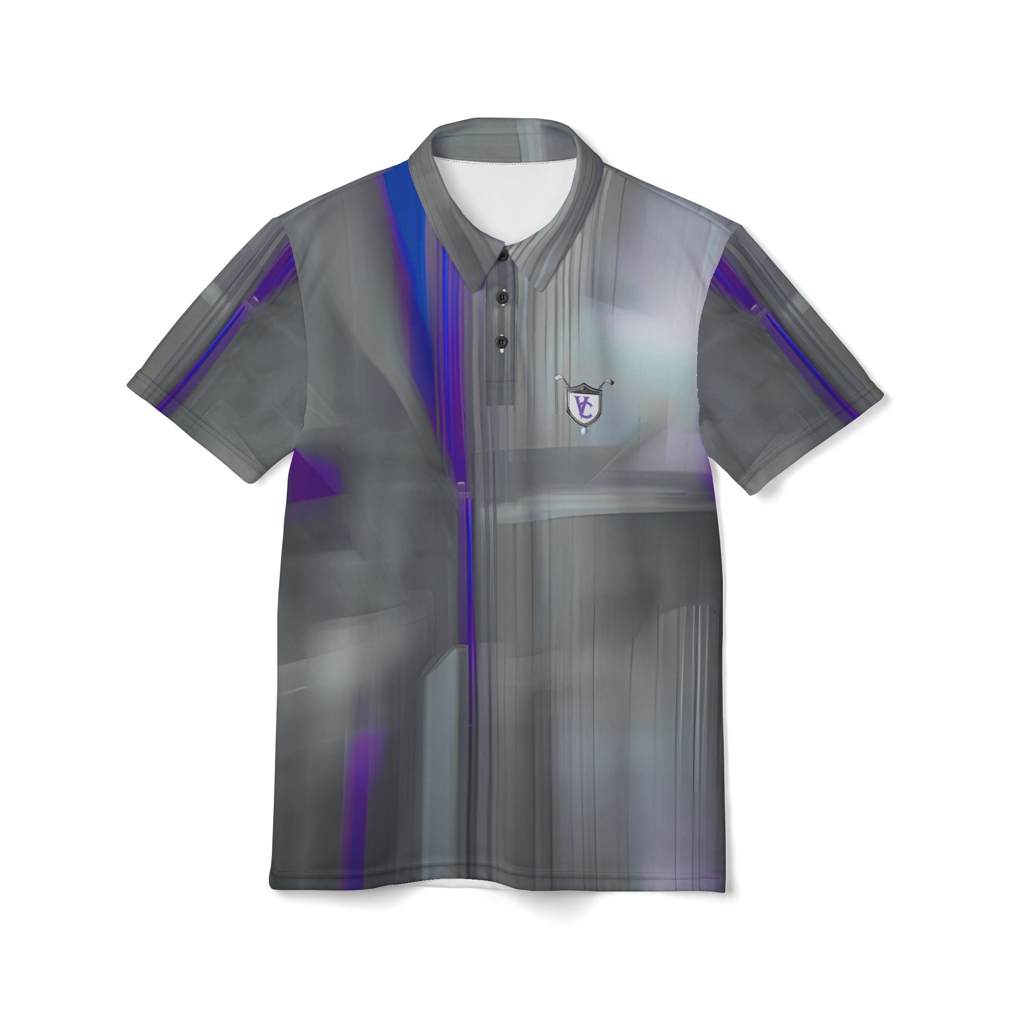 Modern Geometric Unisex Polo Shirt - Casual Stylish Summer Wear
