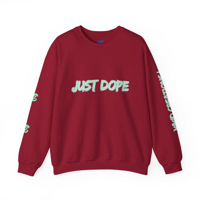 Just Dope Crewneck Sweatshirt, Vivid Creations Pull-Over Sweatshirt