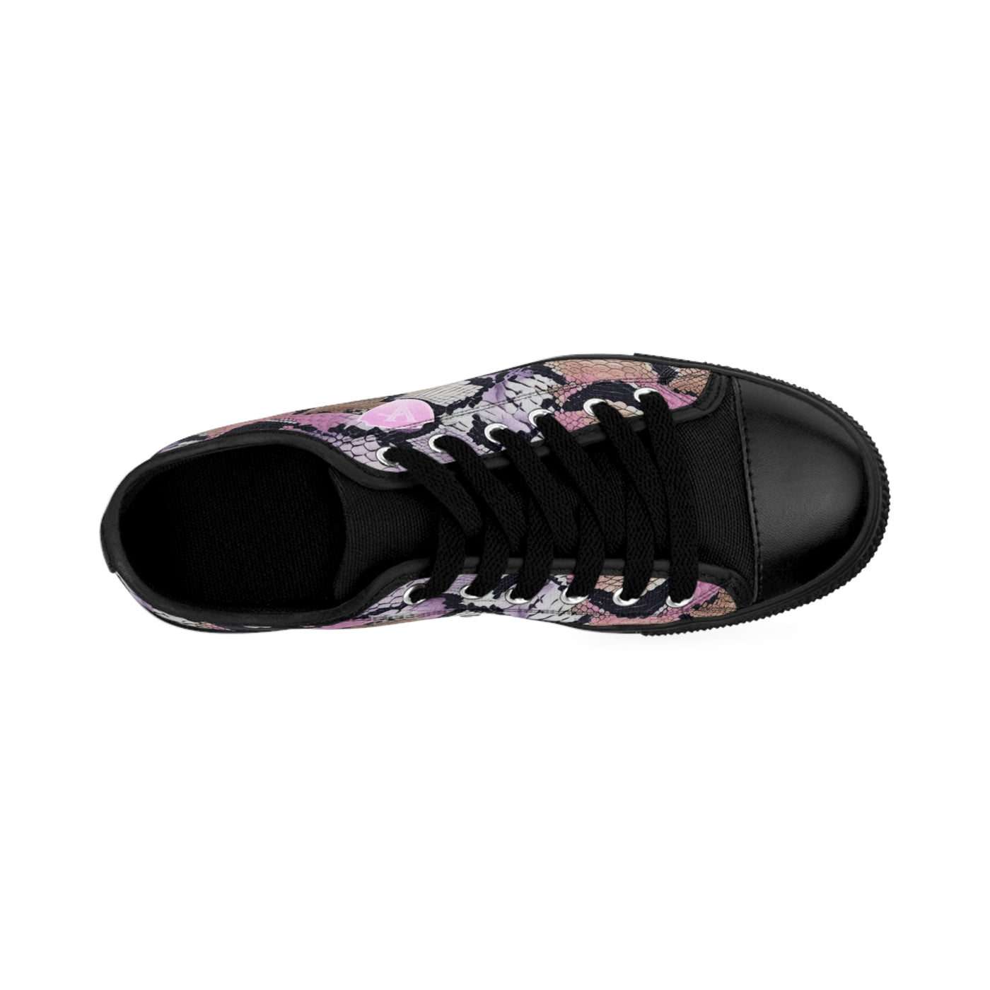 Stylish Women's V.C. Sneakers with Snakeskin Print - Perfect for Casual Outfits