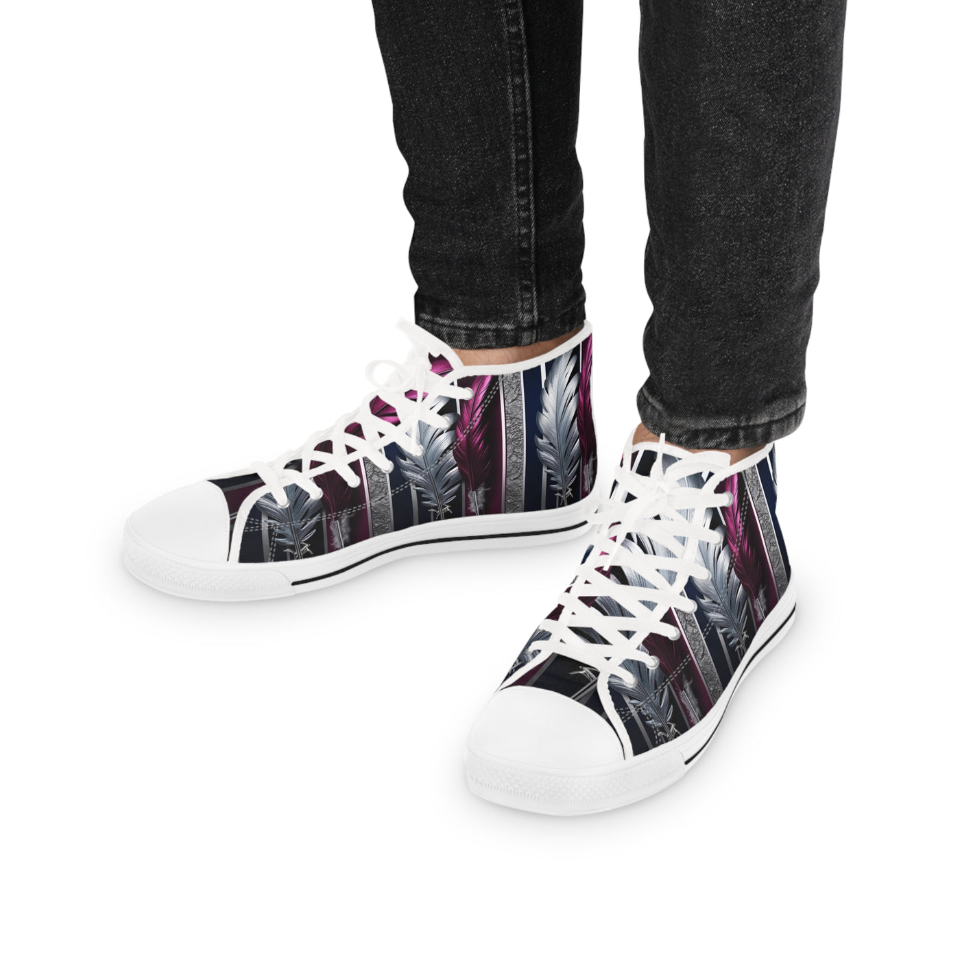 Men's High-Top Sneakers, Vivid Creations Designer Shoes